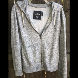 H & M L.O.G.G Gray & White Blend Hoodie